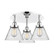 Cone - 3 Light - 20 inch - Polished Chrome - Semi-Flush Mount (3442|916-3C-PC-G44)