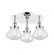 Olean - 3 Light - 19 inch - Polished Chrome - Semi-Flush Mount (3442|916-3C-PC-G324)