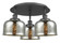 Cone - 3 Light - 20 inch - Matte Black - Semi-Flush Mount (3442|916-3C-BK-G78)