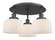 Cone - 3 Light - 20 inch - Matte Black - Semi-Flush Mount (3442|916-3C-BK-G71)