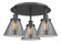 Cone - 3 Light - 20 inch - Matte Black - Semi-Flush Mount (3442|916-3C-BK-G43)