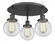 Beacon - 3 Light - 18 inch - Matte Black - Semi-Flush Mount (3442|916-3C-BK-G202-6)