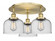 Cone - 3 Light - 20 inch - Brushed Brass - Semi-Flush Mount (3442|916-3C-BB-G74)