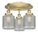 Edison - 3 Light - 18 inch - Brushed Brass - Semi-Flush Mount (3442|916-3C-BB-G262)