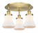 Bellmont - 3 Light - 18 inch - Brushed Brass - Semi-Flush Mount (3442|916-3C-BB-G191)