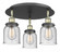 Cone - 3 Light - 17 inch - Black Antique Brass - Semi-Flush Mount (3442|916-3C-BAB-G54)