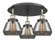 Fulton - 3 Light - 19 inch - Black Antique Brass - Semi-Flush Mount (3442|916-3C-BAB-G173)