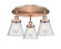 Cone - 3 Light - 18 inch - Antique Copper - Semi-Flush Mount (3442|916-3C-AC-G64)