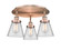 Cone - 3 Light - 18 inch - Antique Copper - Semi-Flush Mount (3442|916-3C-AC-G62)