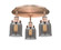 Cone - 3 Light - 17 inch - Antique Copper - Semi-Flush Mount (3442|916-3C-AC-G53)