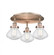 Olean - 3 Light - 19 inch - Antique Copper - Semi-Flush Mount (3442|916-3C-AC-G324)