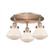 Olean - 3 Light - 19 inch - Antique Copper - Semi-Flush Mount (3442|916-3C-AC-G321)