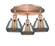 Fulton - 3 Light - 19 inch - Antique Copper - Semi-Flush Mount (3442|916-3C-AC-G173)