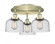 Cone - 3 Light - 20 inch - Antique Brass - Semi-Flush Mount (3442|916-3C-AB-G74)