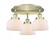 Cone - 3 Light - 20 inch - Antique Brass - Semi-Flush Mount (3442|916-3C-AB-G71)