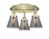 Cone - 3 Light - 18 inch - Antique Brass - Semi-Flush Mount (3442|916-3C-AB-G63)