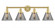 Cone - 4 Light - 35 inch - Satin Gold - Bath Vanity Light (3442|616-4W-SG-G43)