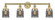 Bell - 4 Light - 32 inch - Brushed Brass - Bath Vanity Light (3442|616-4W-BB-G53)