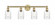 Hadley - 4 Light - 32 inch - Brushed Brass - Bath Vanity Light (3442|616-4W-BB-G342)