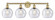 Athens - 4 Light - 35 inch - Brushed Brass - Bath Vanity Light (3442|616-4W-BB-G124-8)