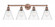 Berkshire - 4 Light - 35 inch - Antique Copper - Bath Vanity Light (3442|616-4W-AC-GBC-82)