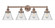 Cone - 4 Light - 35 inch - Antique Copper - Bath Vanity Light (3442|616-4W-AC-G44)