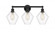 Cindyrella - 3 Light - 26 inch - Matte Black - Bath Vanity Light (3442|616-3W-BK-G652-8)
