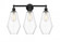 Cindyrella - 3 Light - 25 inch - Matte Black - Bath Vanity Light (3442|616-3W-BK-G652-7)