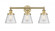 Cone - 3 Light - 24 inch - Brushed Brass - Bath Vanity Light (3442|616-3W-BB-G64)