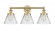 Cone - 3 Light - 26 inch - Brushed Brass - Bath Vanity Light (3442|616-3W-BB-G42)