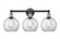 Athens - 3 Light - 26 inch - Black Antique Brass - Bath Vanity Light (3442|616-3W-BAB-G122-8)
