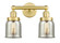 Bell - 2 Light - 14 inch - Satin Gold - Bath Vanity Light (3442|616-2W-SG-G58)