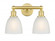 Castile - 2 Light - 15 inch - Satin Gold - Bath Vanity Light (3442|616-2W-SG-G381)