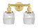 Colton - 2 Light - 15 inch - Satin Gold - Bath Vanity Light (3442|616-2W-SG-G302)