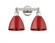Plymouth - 2 Light - 17 inch - Polished Nickel - Bath Vanity Light (3442|616-2W-PN-MBD-75-RD)