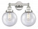 Beacon - 2 Light - 17 inch - Polished Nickel - Bath Vanity Light (3442|616-2W-PN-G204-8)