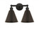Berkshire - 2 Light - 17 inch - Oil Rubbed Bronze - Bath Vanity Light (3442|616-2W-OB-MBC-8-OB)