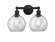 Athens - 2 Light - 17 inch - Matte Black - Bath Vanity Light (3442|616-2W-BK-G122-8)