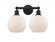 Athens - 2 Light - 17 inch - Matte Black - Bath Vanity Light (3442|616-2W-BK-G121-8)