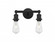 Edison - 2 Light - 11 inch - Matte Black - Bath Vanity Light (3442|616-2W-BK)