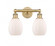 Eaton - 2 Light - 15 inch - Brushed Brass - Bath Vanity Light (3442|616-2W-BB-G81)