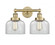 Bell - 2 Light - 17 inch - Brushed Brass - Bath Vanity Light (3442|616-2W-BB-G72)