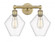 Cindyrella - 2 Light - 17 inch - Brushed Brass - Bath Vanity Light (3442|616-2W-BB-G652-8)