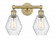 Cindyrella - 2 Light - 15 inch - Brushed Brass - Bath Vanity Light (3442|616-2W-BB-G654-6)