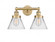 Cone - 2 Light - 17 inch - Brushed Brass - Bath Vanity Light (3442|616-2W-BB-G42)