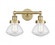 Olean - 2 Light - 16 inch - Brushed Brass - Bath Vanity Light (3442|616-2W-BB-G324)