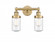 Dover - 2 Light - 14 inch - Brushed Brass - Bath Vanity Light (3442|616-2W-BB-G314)