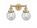Beacon - 2 Light - 15 inch - Brushed Brass - Bath Vanity Light (3442|616-2W-BB-G204-6)