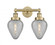 Geneseo - 2 Light - 16 inch - Brushed Brass - Bath Vanity Light (3442|616-2W-BB-G165)