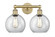 Athens - 2 Light - 17 inch - Brushed Brass - Bath Vanity Light (3442|616-2W-BB-G122-8)